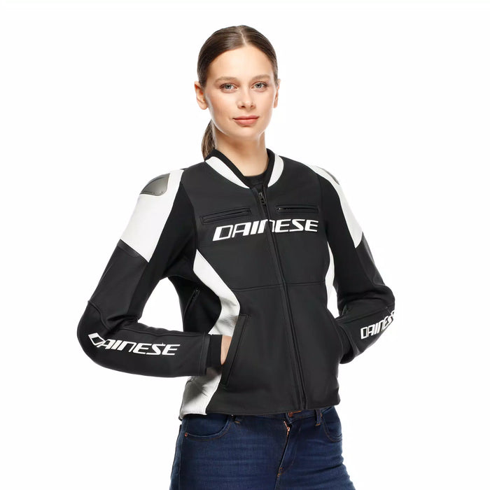 Dainese Racing 5 Lady Jacket 2025 in Black/White