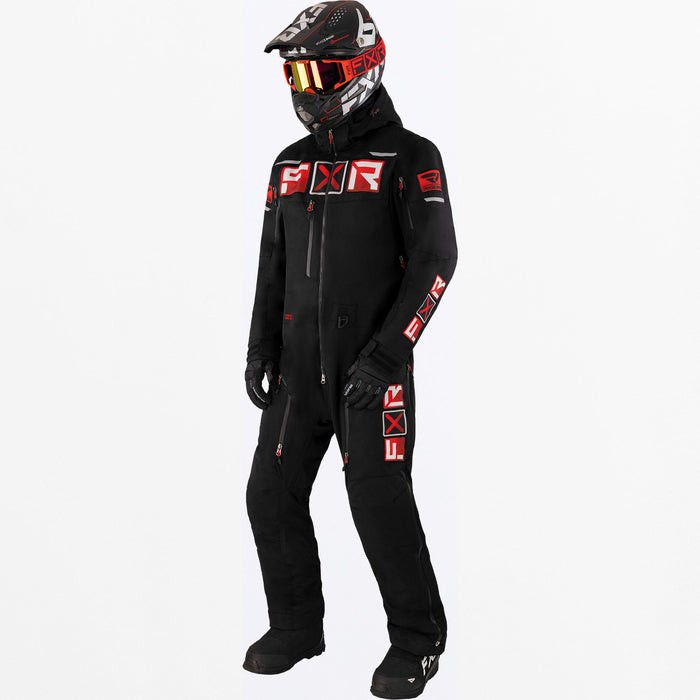 FXR Maverick F.A.S.T. Insulated Monosuit in Black/Red