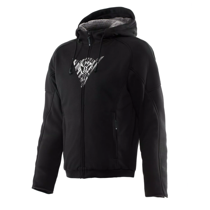 Dainese Bovisa Safety Hoodie Full Zip 2025 in Black/White