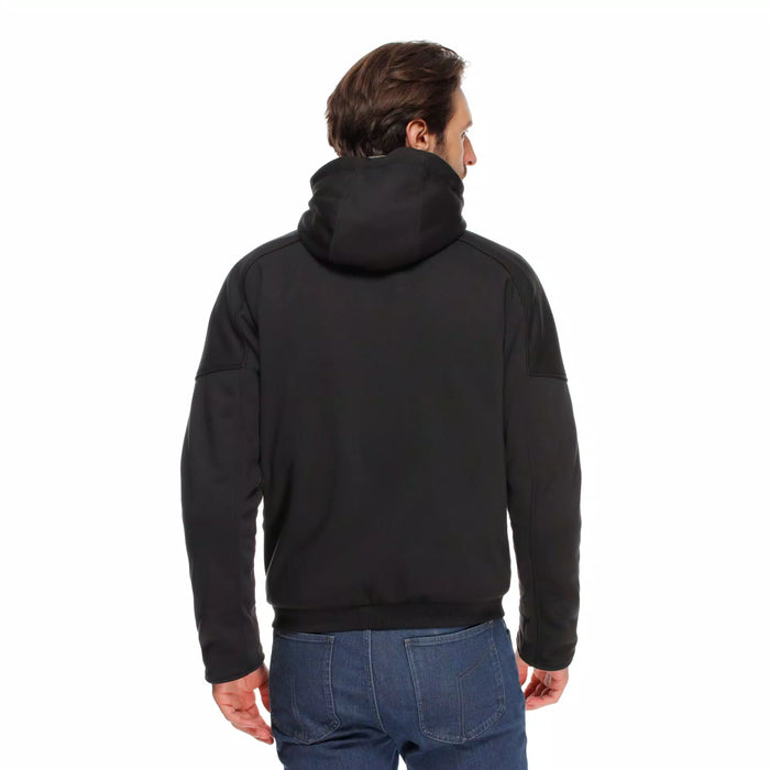 Dainese Bovisa Safety Hoodie Full Zip 2025 in Black/White