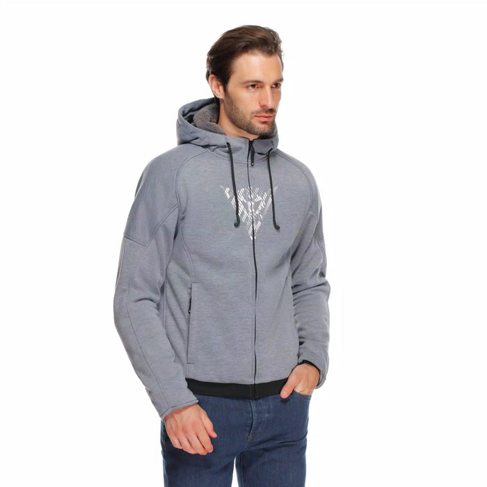 Dainese Bovisa Safety Hoodie Full Zip 2025 in \Grey/Black