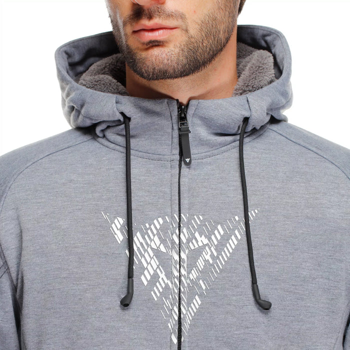 Dainese Bovisa Safety Hoodie Full Zip 2025 in \Grey/Black