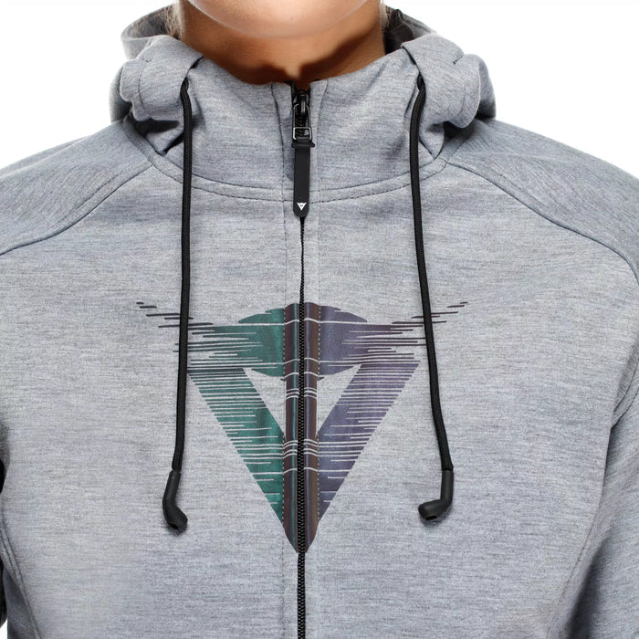 Dainese Daemon-X Safety Hoodie Zip Women 2025 in Grey
