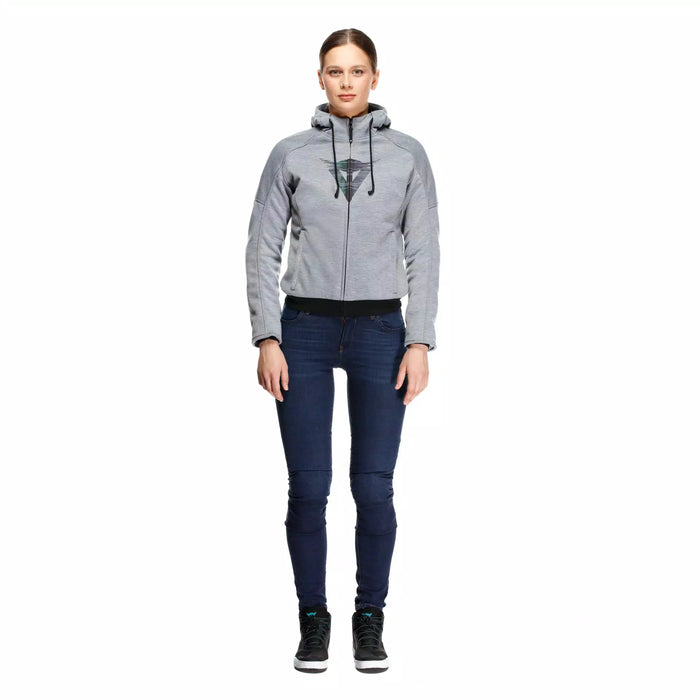 Dainese Daemon-X Safety Hoodie Zip Women 2025 in Grey