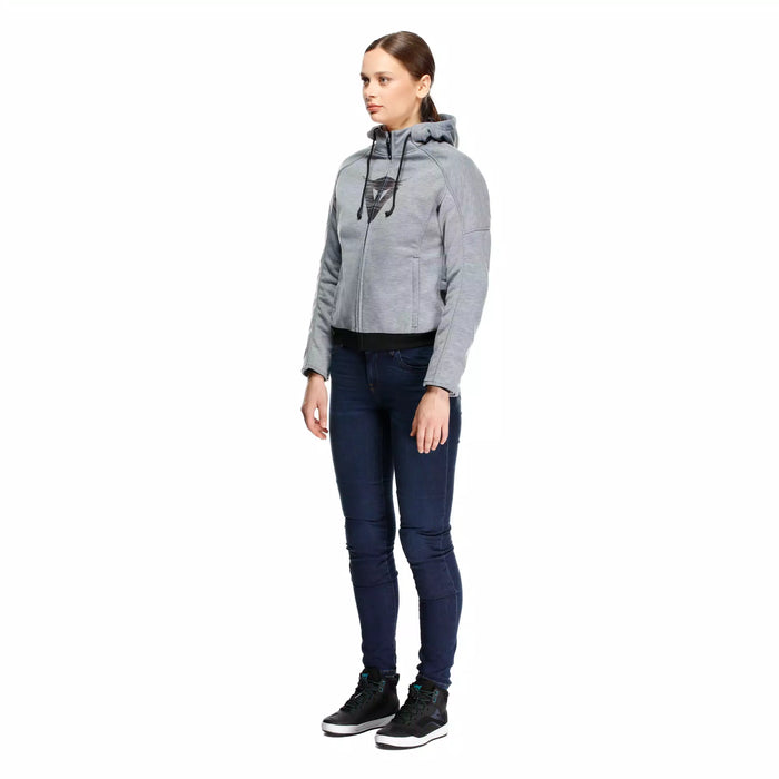 Dainese Daemon-X Safety Hoodie Zip Women 2025 in Grey