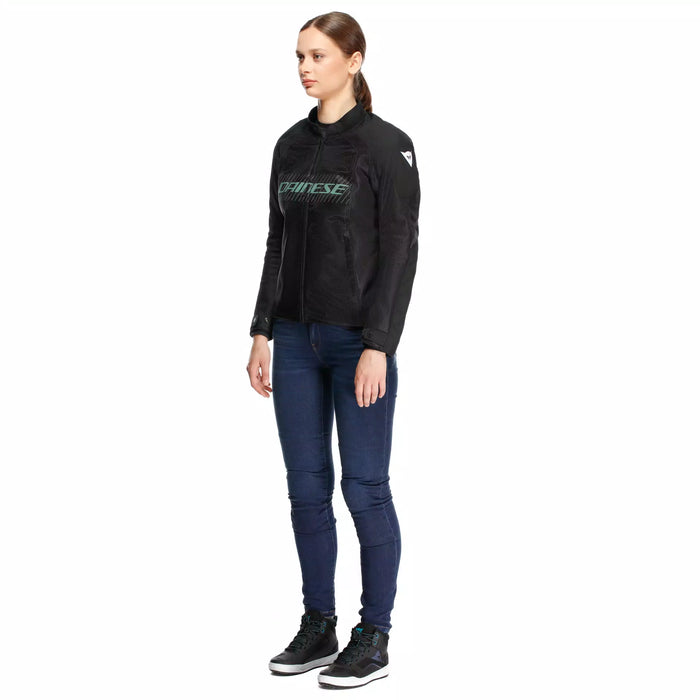 Dainese Herosphere Tex Lady Jacket 2025 in Black/Gray/Light Green