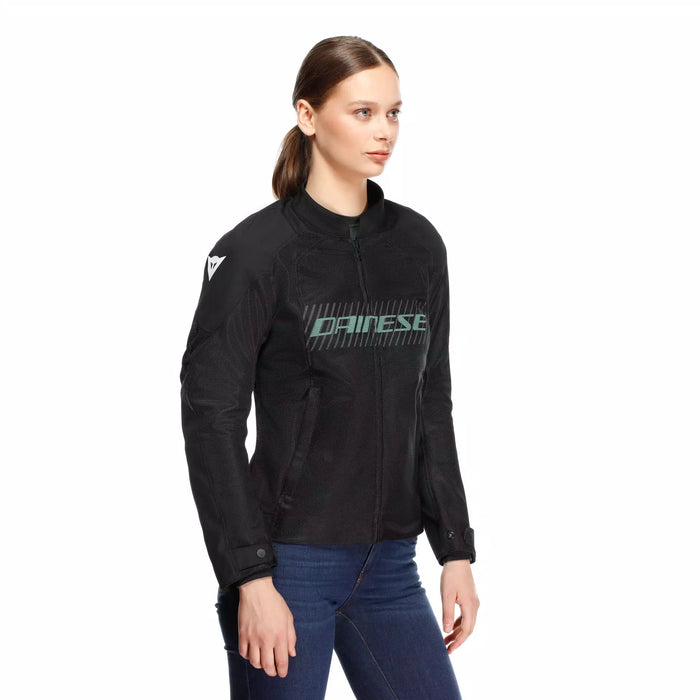 Dainese Herosphere Tex Lady Jacket 2025 in Black/Gray/Light Green