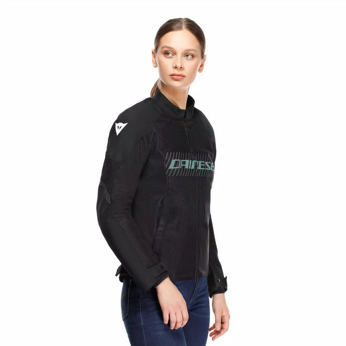 Dainese Herosphere Tex Lady Jacket 2025 in Black/Gray/Light Green
