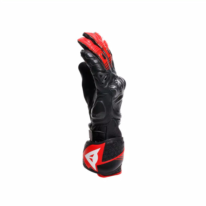 Dainese Fiero Metal Gloves 2025 in Black/Red Lava/White