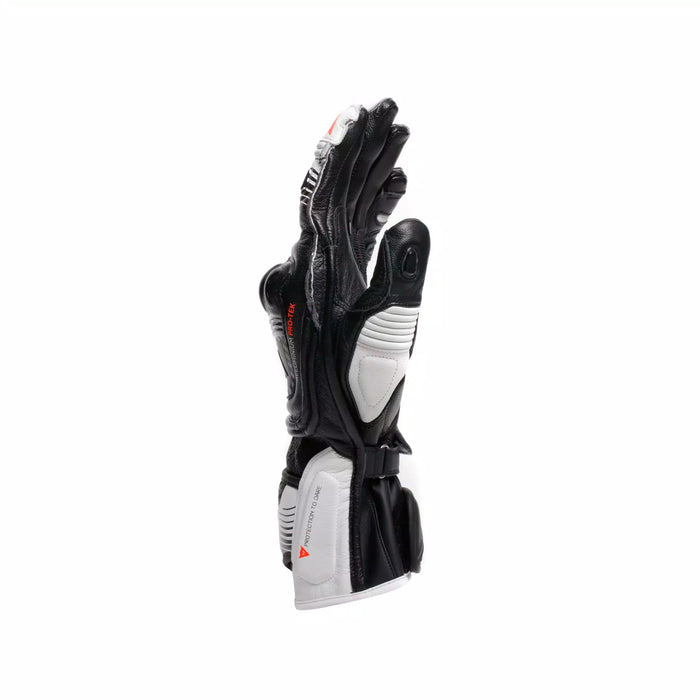 Dainese Fiero Metal Gloves 2025 in Black/White/Red Fluo