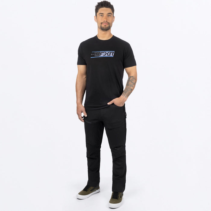 FXR RUSH PREMIUM T-SHIRT in Black/Blue