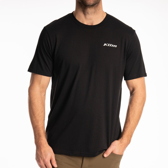 Klim Winter Vortex Tri-blend Tee in Black - Hi-Vis