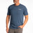 Klim Winter Vortex Tri-blend Tee in Heathered Neptune - Saffron