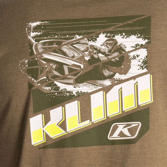 Klim Winter Vortex Tri-blend Tee in Military Green Frost - Hi-Vis