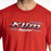 Klim Heritage Tri-blend Tee in Classic Red - White