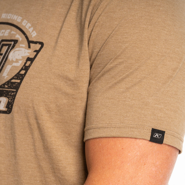 KLIM Pioneer 99 Tri-blend Tee in Coyote Brown Heather - Monument