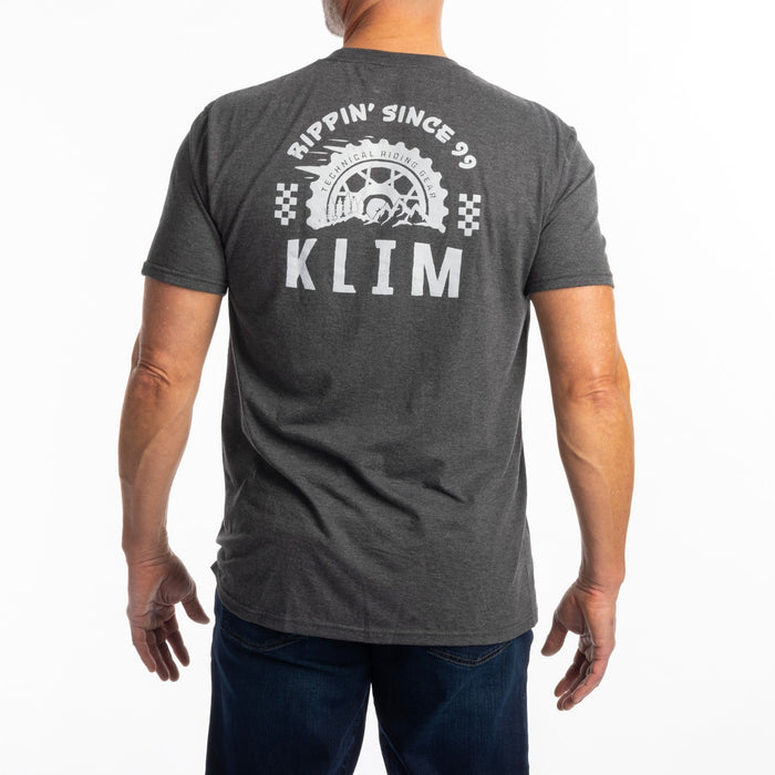 KLIM RIPPIN’ TRI-BLEND TEE 2025 in Heathered Charcoal - High-rise