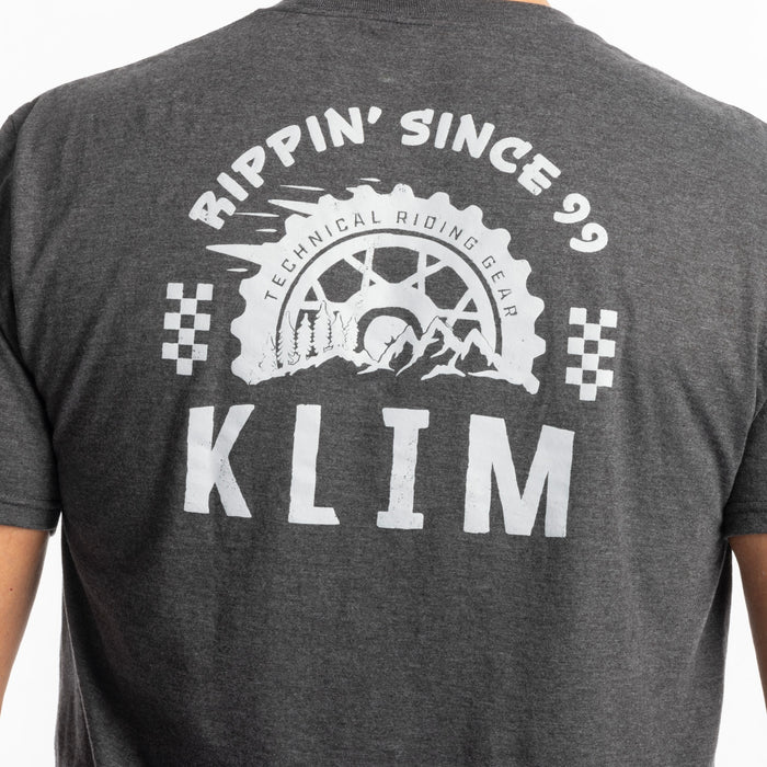 KLIM RIPPIN’ TRI-BLEND TEE 2025 in Heathered Charcoal - High-rise
