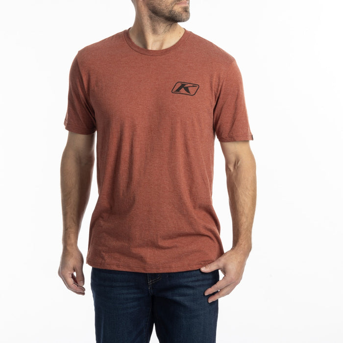 KLIM RIPPIN’ TRI-BLEND TEE 2025 in Heathered Russet - Black