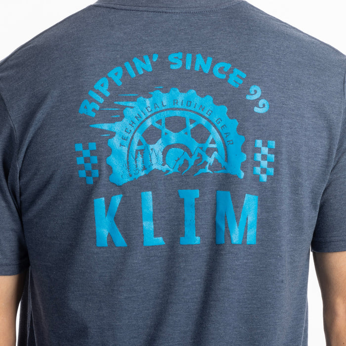KLIM RIPPIN’ TRI-BLEND TEE 2025 in Navy Frost - White