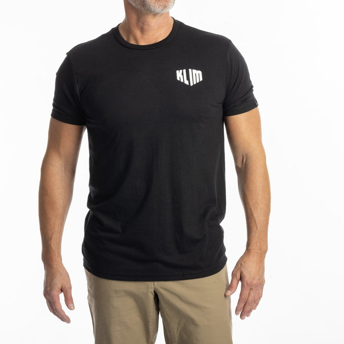 KLIM FULL THROTTLE TRI-BLEND TEE 2025 in Black - White