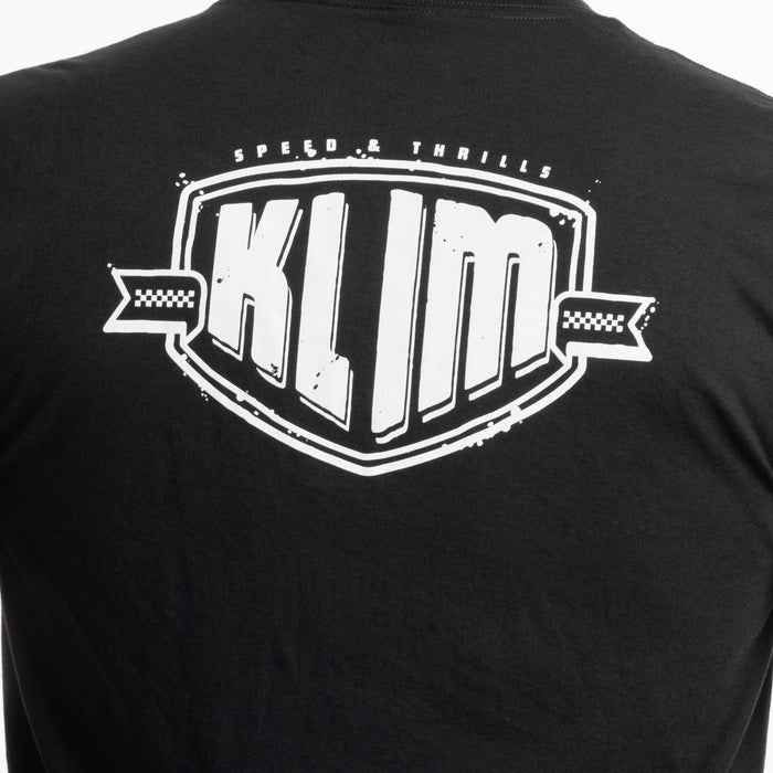 KLIM FULL THROTTLE TRI-BLEND TEE 2025 in Black - White