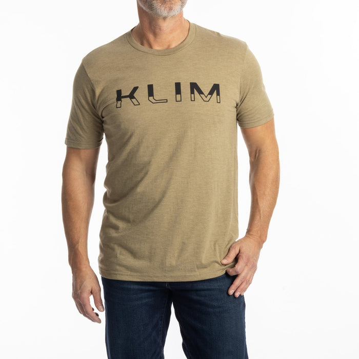 KLIM  PETROL TRI-BLEND TEE 2025 in Coyote Brown Heather - Black