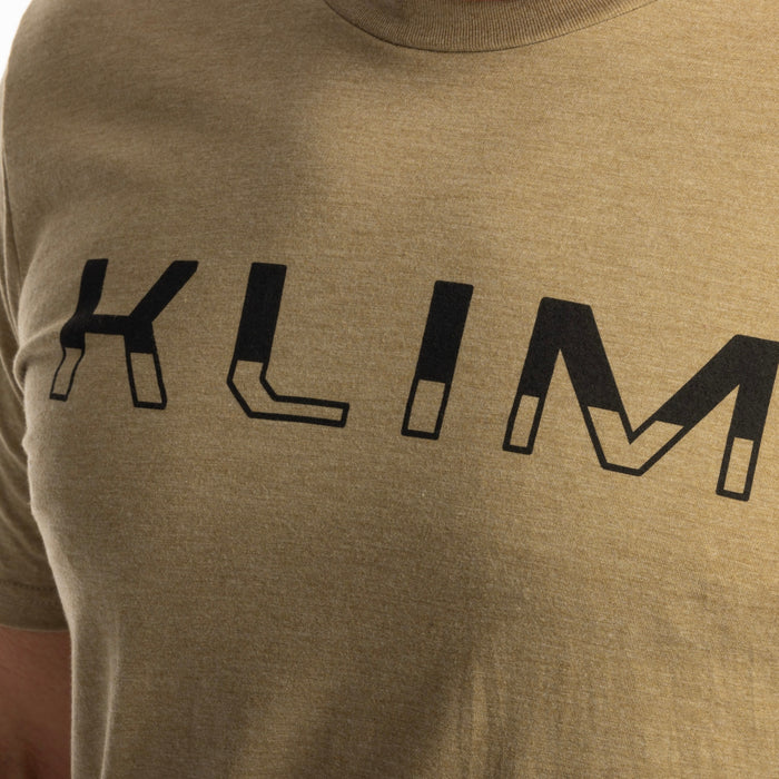 KLIM  PETROL TRI-BLEND TEE 2025 in Coyote Brown Heather - Black