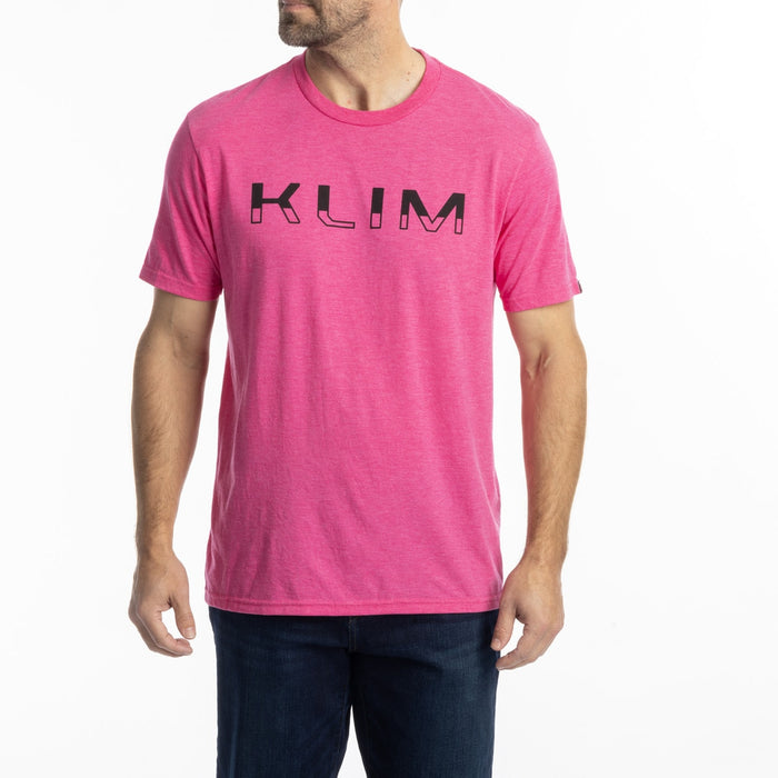 KLIM  PETROL TRI-BLEND TEE 2025 in Fuchsia Frost - Black