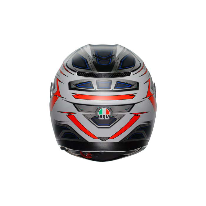 AGV K3 Space Helmet 2025 in Matte White/Red Fluo