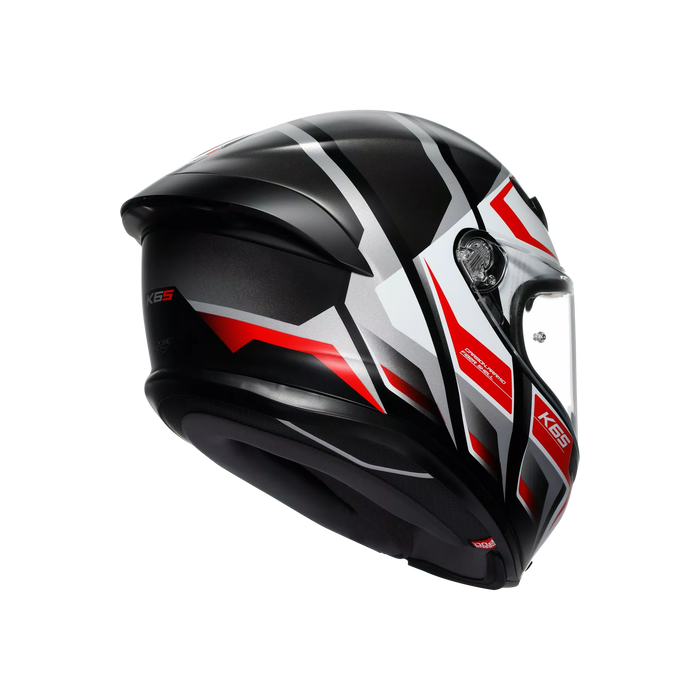 AGV K6 S Erazer Helmet in Matte Black/White/Red