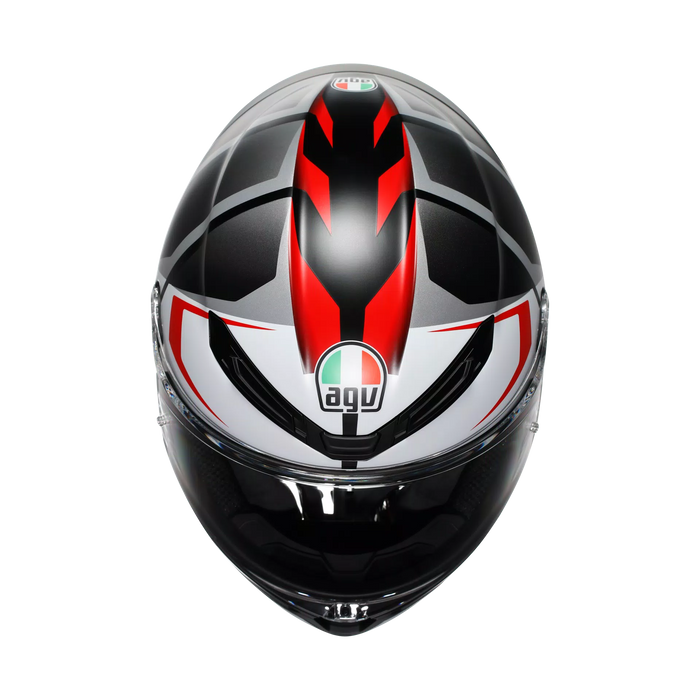 AGV K6 S Erazer Helmet in Matte Black/White/Red