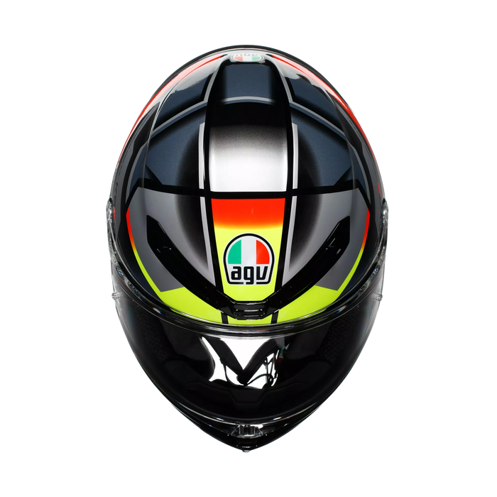 AGV K6 S Erazer Helmet in Black/Red/Yellow Fluo