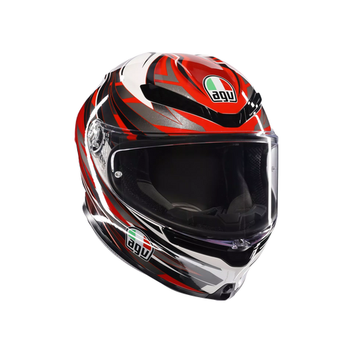 AGV K6 S Reeval Helmet in White/Red/Grey