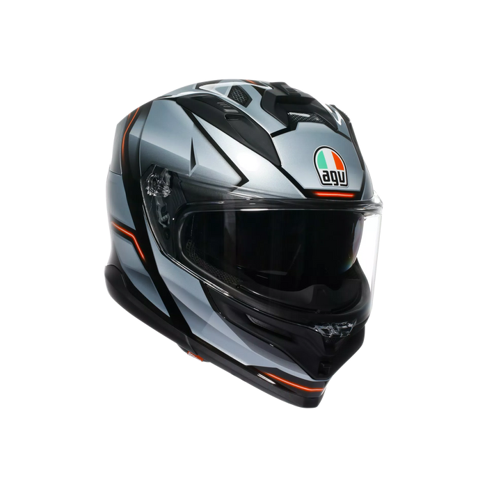AGV K7 Jaeger Helmet 2025 in Black/Silver