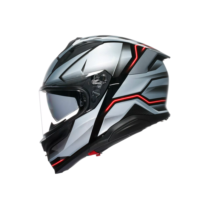 AGV K7 Jaeger Helmet 2025 in Black/Silver