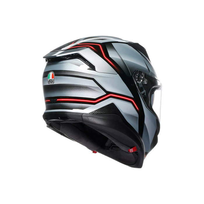 AGV K7 Jaeger Helmet 2025 in Black/Silver