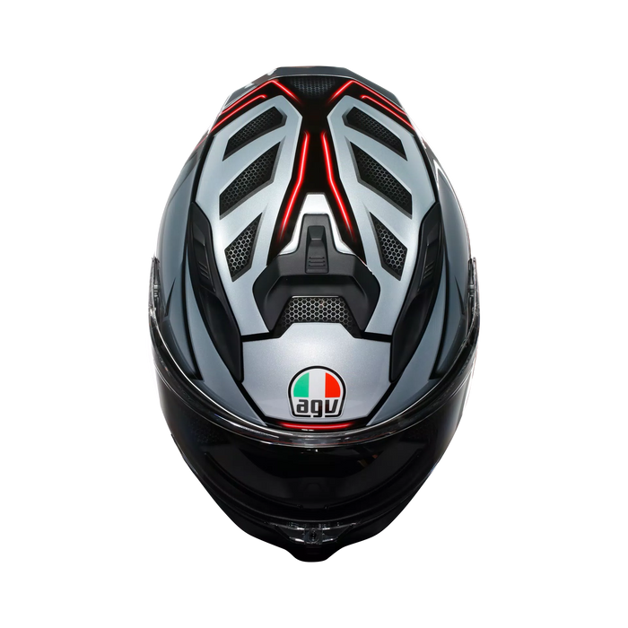 AGV K7 Jaeger Helmet 2025 in Black/Silver