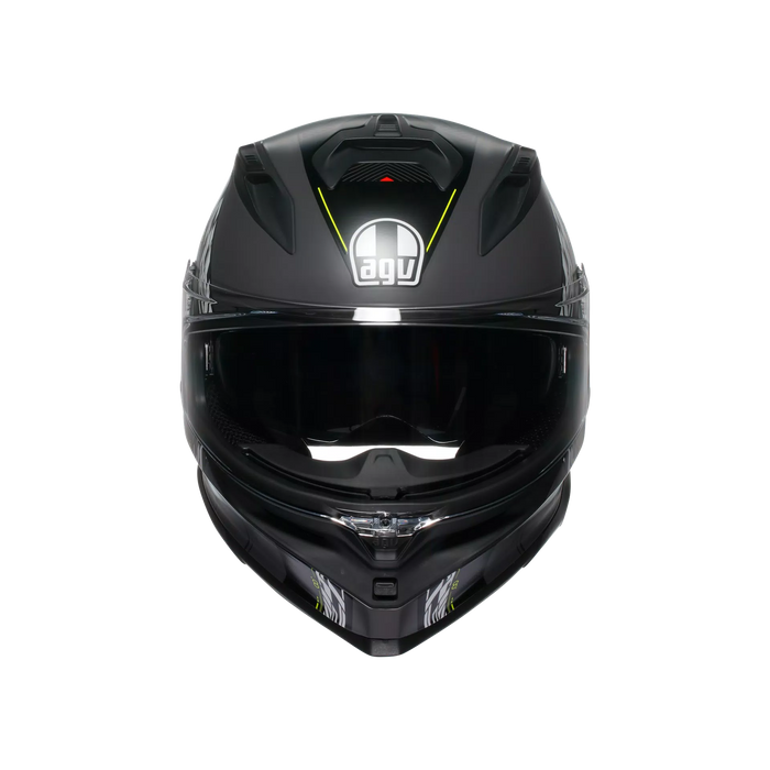 AGV K7 Kyber Helmet 2025 in Matte Grey/Yellow Fluo