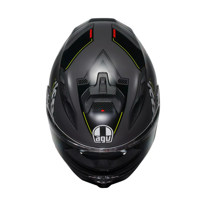 AGV K7 Kyber Helmet 2025 in Matte Grey/Yellow Fluo