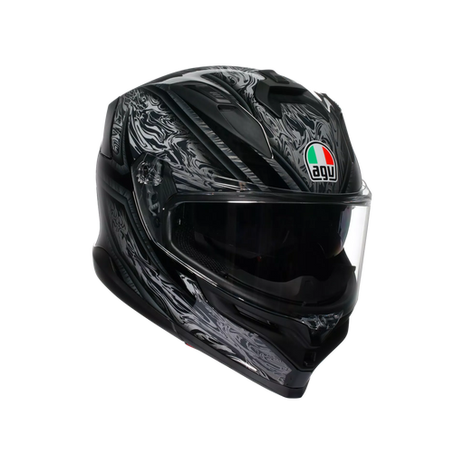 AGV K7 Damascus Helmet 2025 in Black/Silver