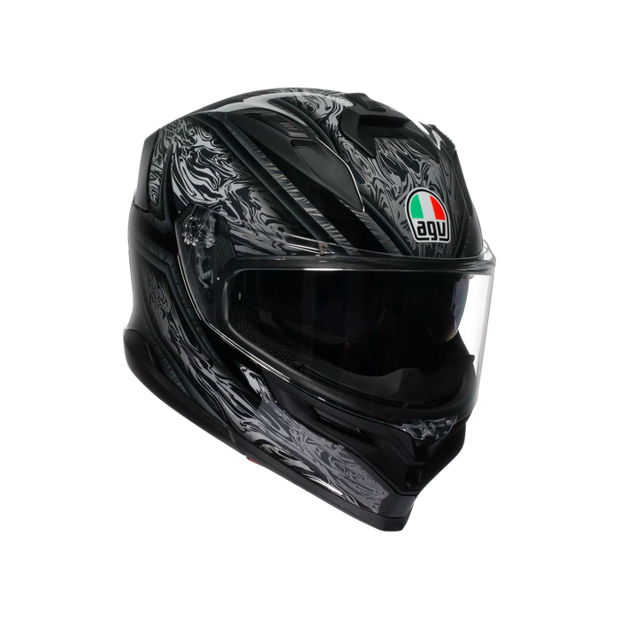 AGV K7 Damascus Helmet 2025 in Black/Silver