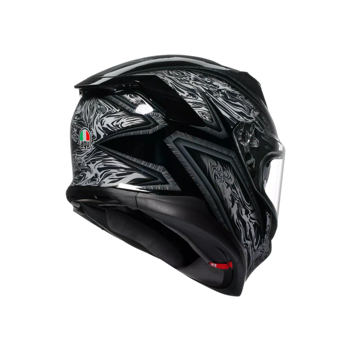 AGV K7 Damascus Helmet 2025 in Black/Silver
