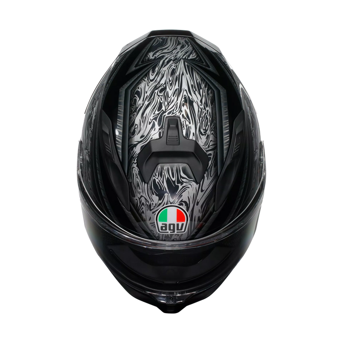 AGV K7 Damascus Helmet 2025 in Black/Silver