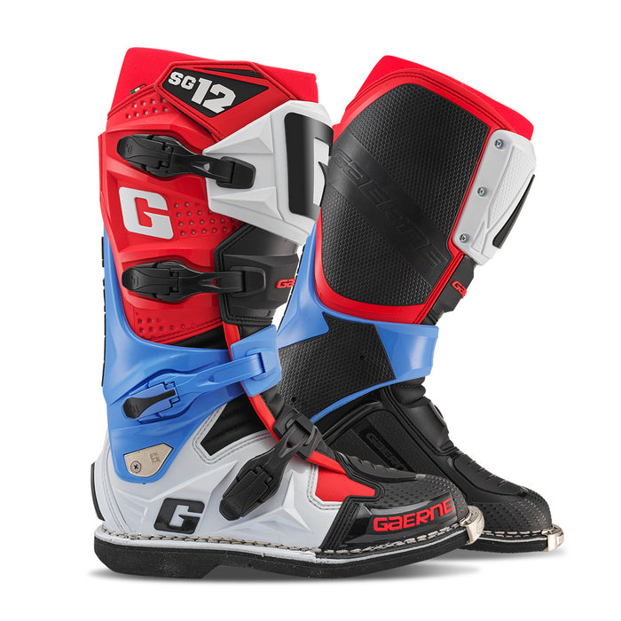 Gaerne SG-12 MX Boots 20253 in Realm (Blue/Red/Black/White)