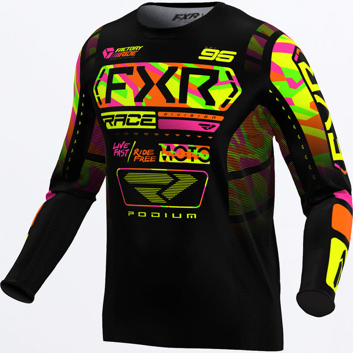 FXR PODIUM YOUTH JERSEY 2025 in Sherbet Camo