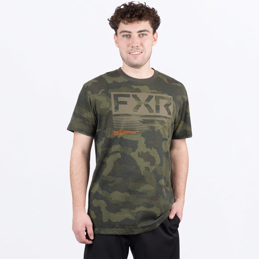 FXR ELEVATE PREMIUM T-SHIRT 2025 in Army Camo/Moss