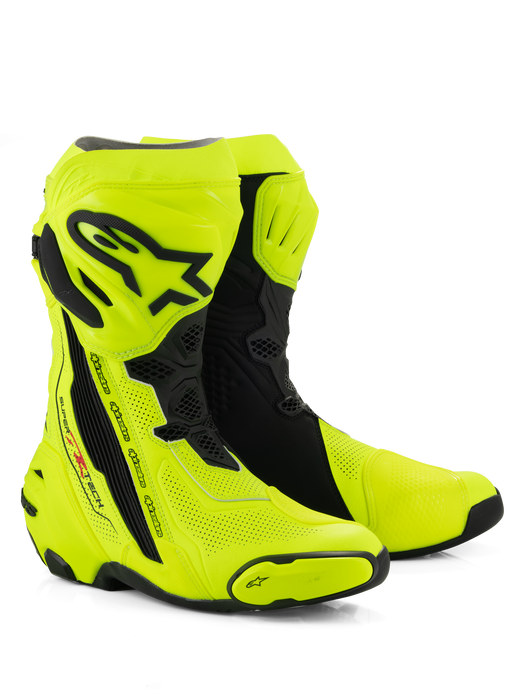 Alpinestars Supertech R Vented Boots 2026 in Fluo Yellow/Black