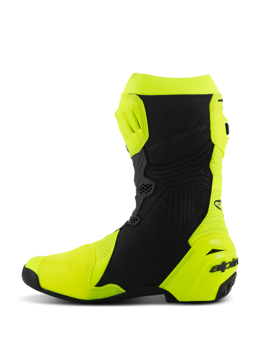 Alpinestars Supertech R Vented Boots 2026 in Fluo Yellow/Black