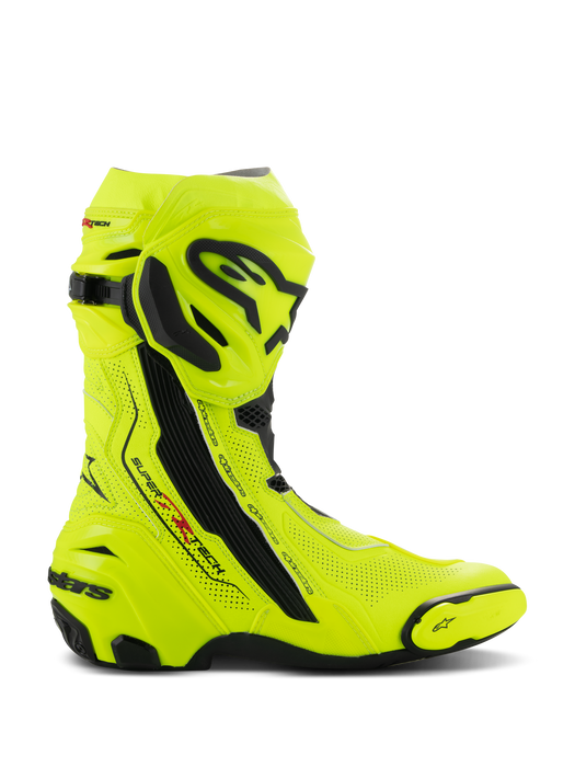 Alpinestars Supertech R Vented Boots 2026 in Fluo Yellow/Black
